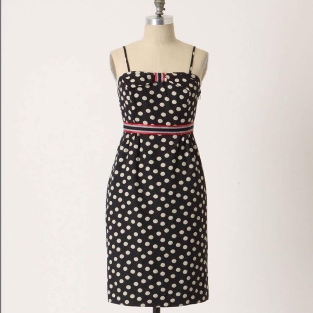 Anthropologie Maeve Polka Dot Dress